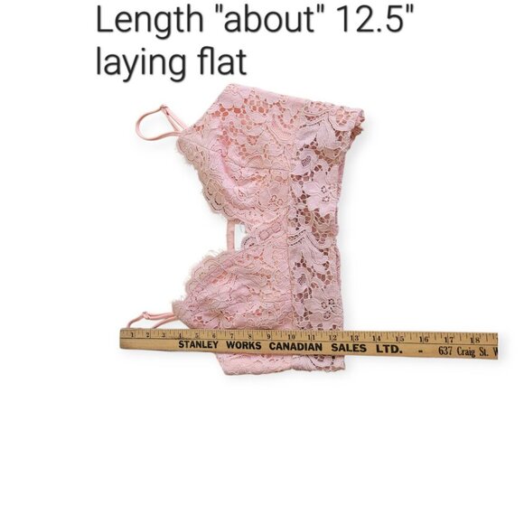 Revolve NBD Peach Lace Bralette Size S - Picture 5 of 9